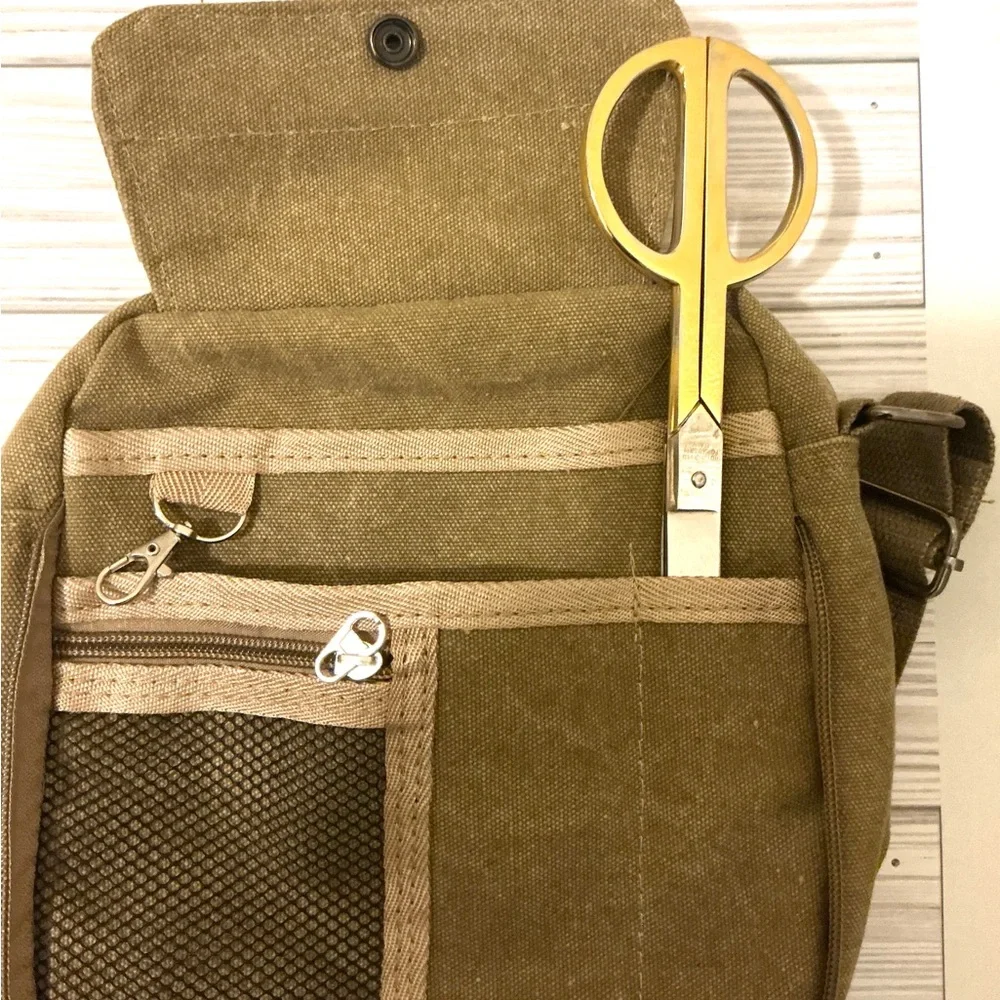 Men’s Crossbody Hiking/ Camping Bag with Adjustable Strap and Vintage Appeal